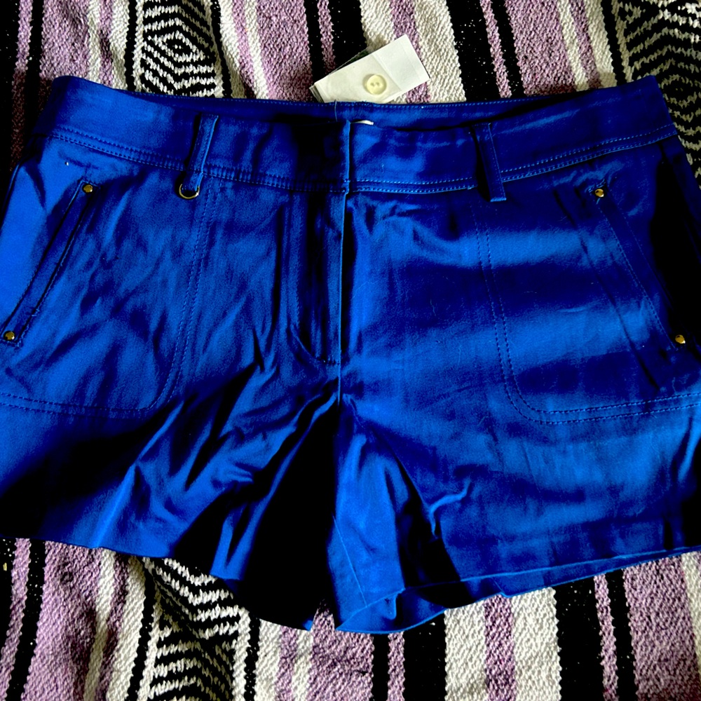 Cache Vibrant Blue Shorts NWT